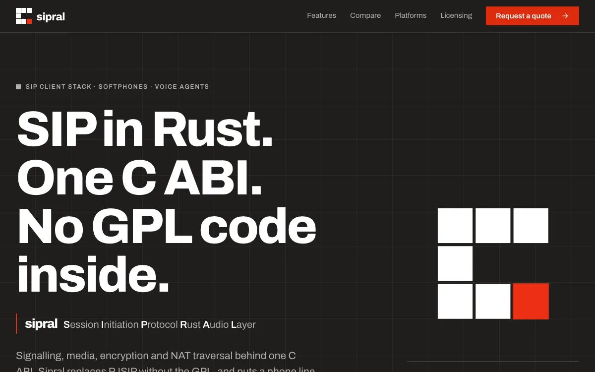 Captura din site-ul Sipral, realizat de Sytek