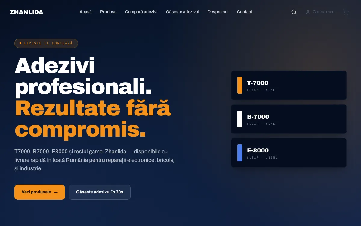 Captura din site-ul Zhanlida, realizat de Sytek